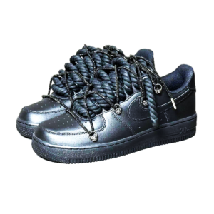 NIKE AIR FORCE 1 “ROPE LACES TRIPLE Black